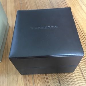 Burberry leather watch box